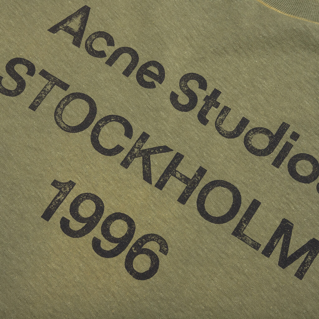 Logo Relaxed Fit T Shirt Olive Green