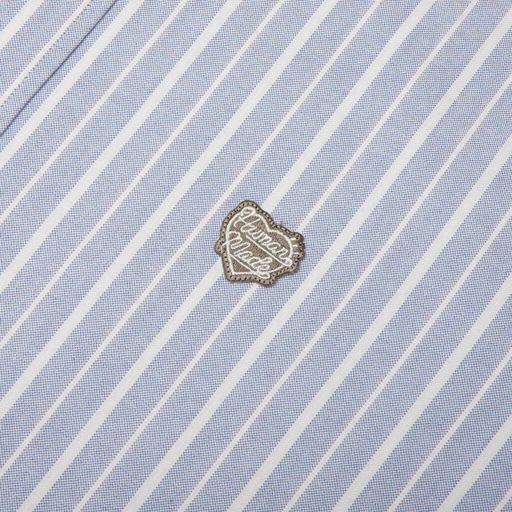 Stripe Oxford BD Shirt Blue