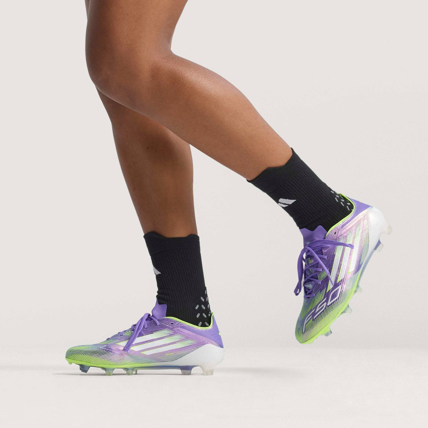 adidas F50 Elite Firm Ground Soccer Cleats Purple White Lemon