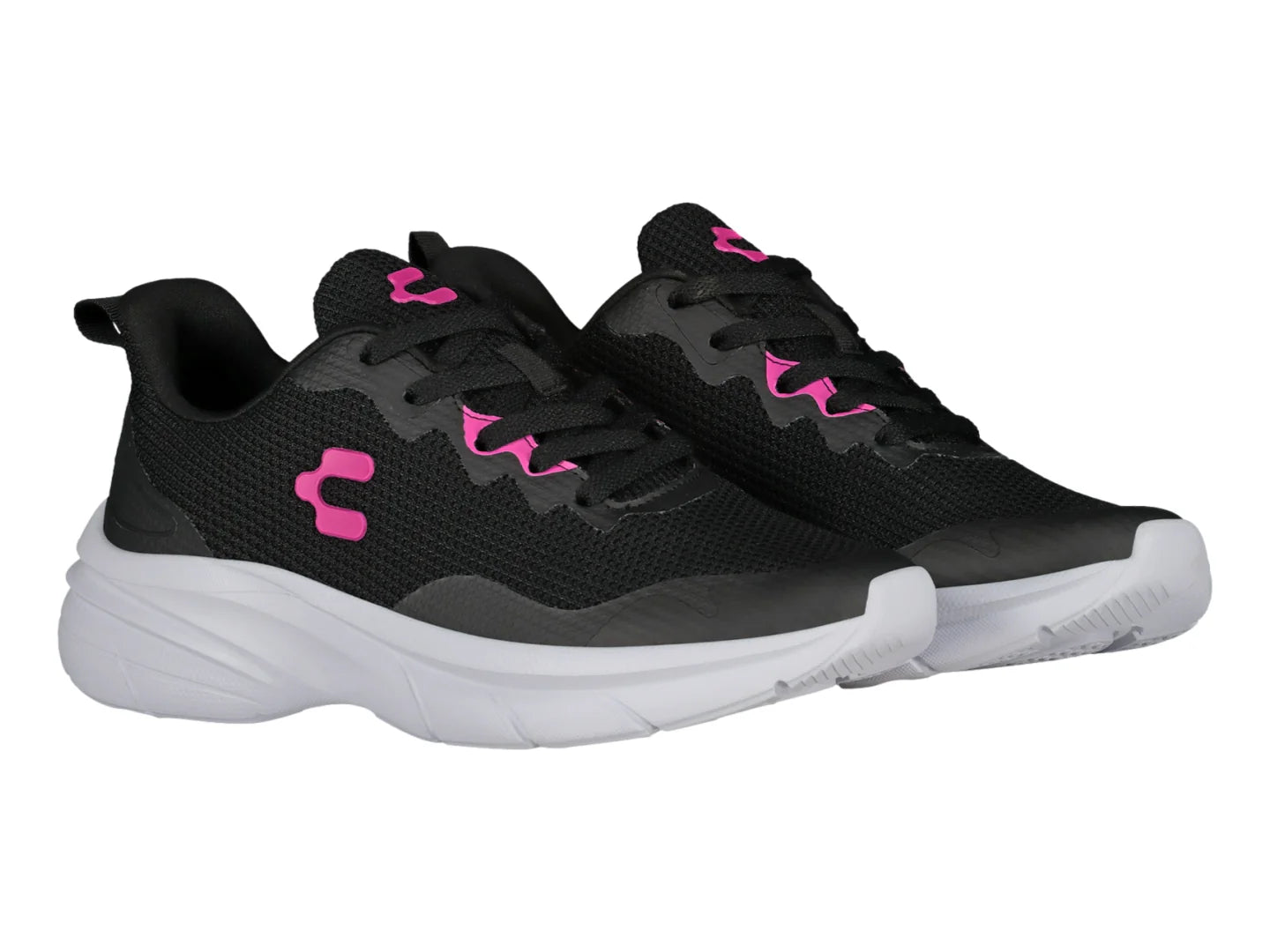 Tenis Charly Negro con Fucsia para Mujer