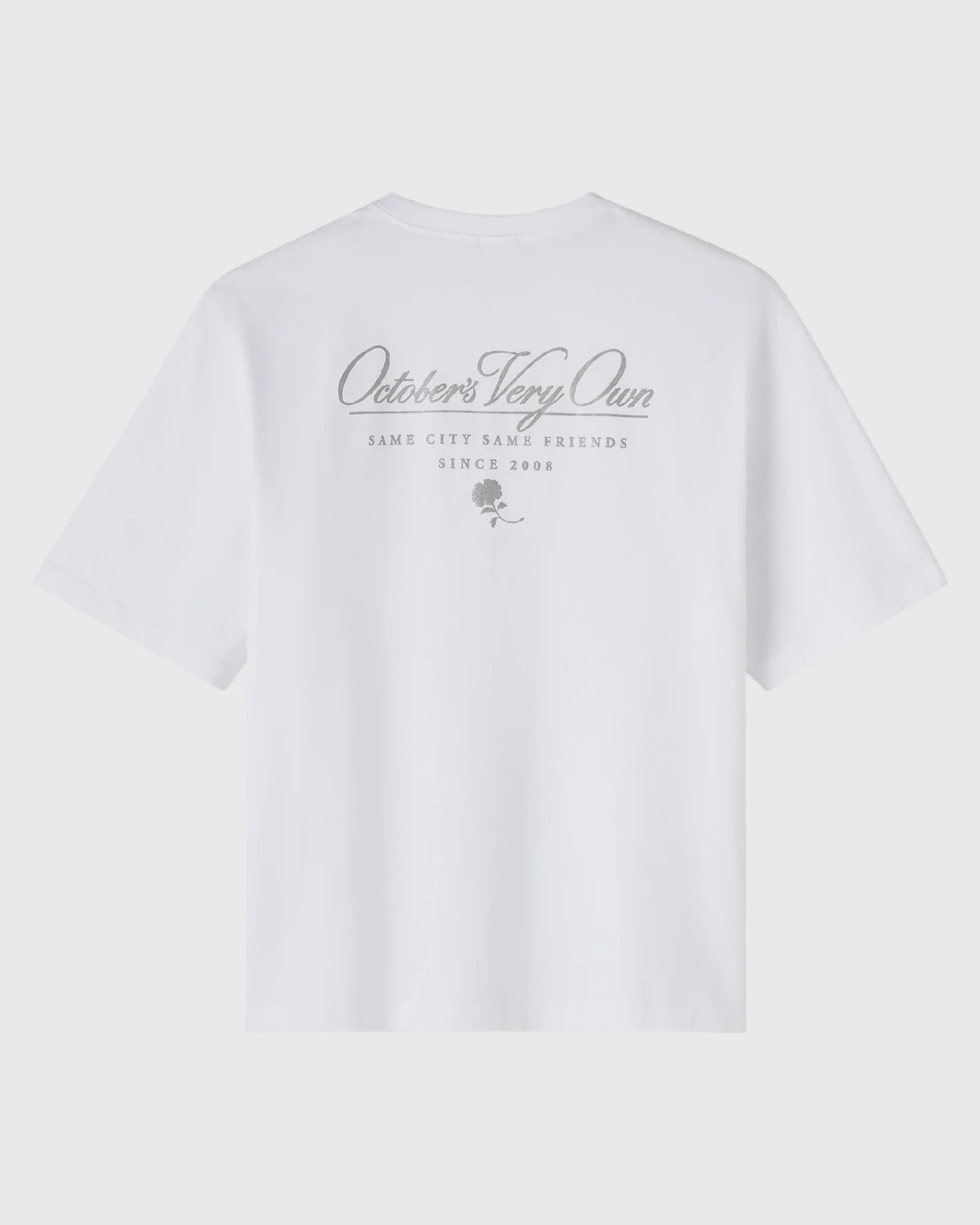 Luxe Jersey Script Tee White
