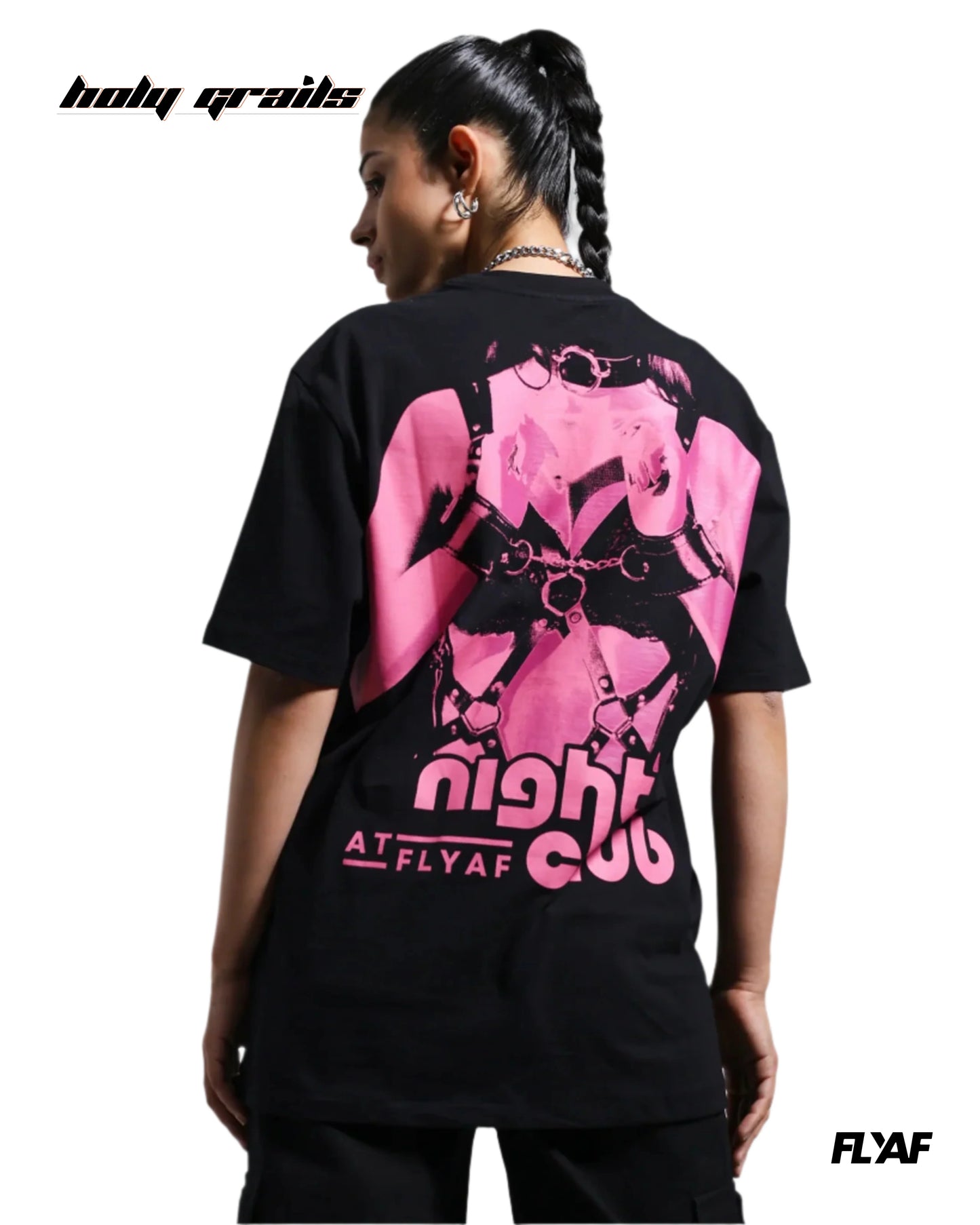 Night Club Oversize Tee HG x FLYAF