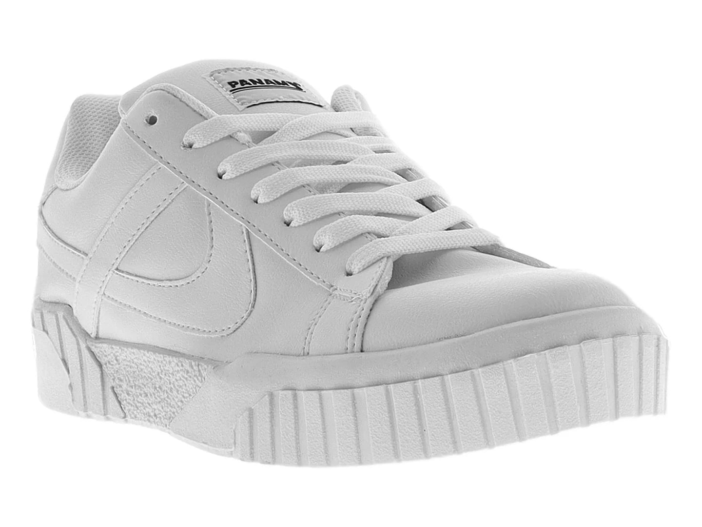 Tenis PANAM Blancos de Plataforma para Mujer