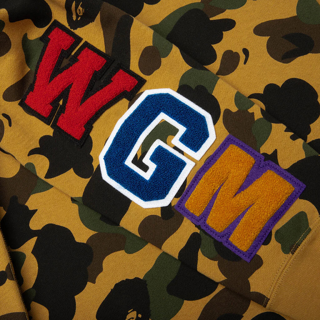 1st Camo Shark Crewneck Sweatshirt Yellow