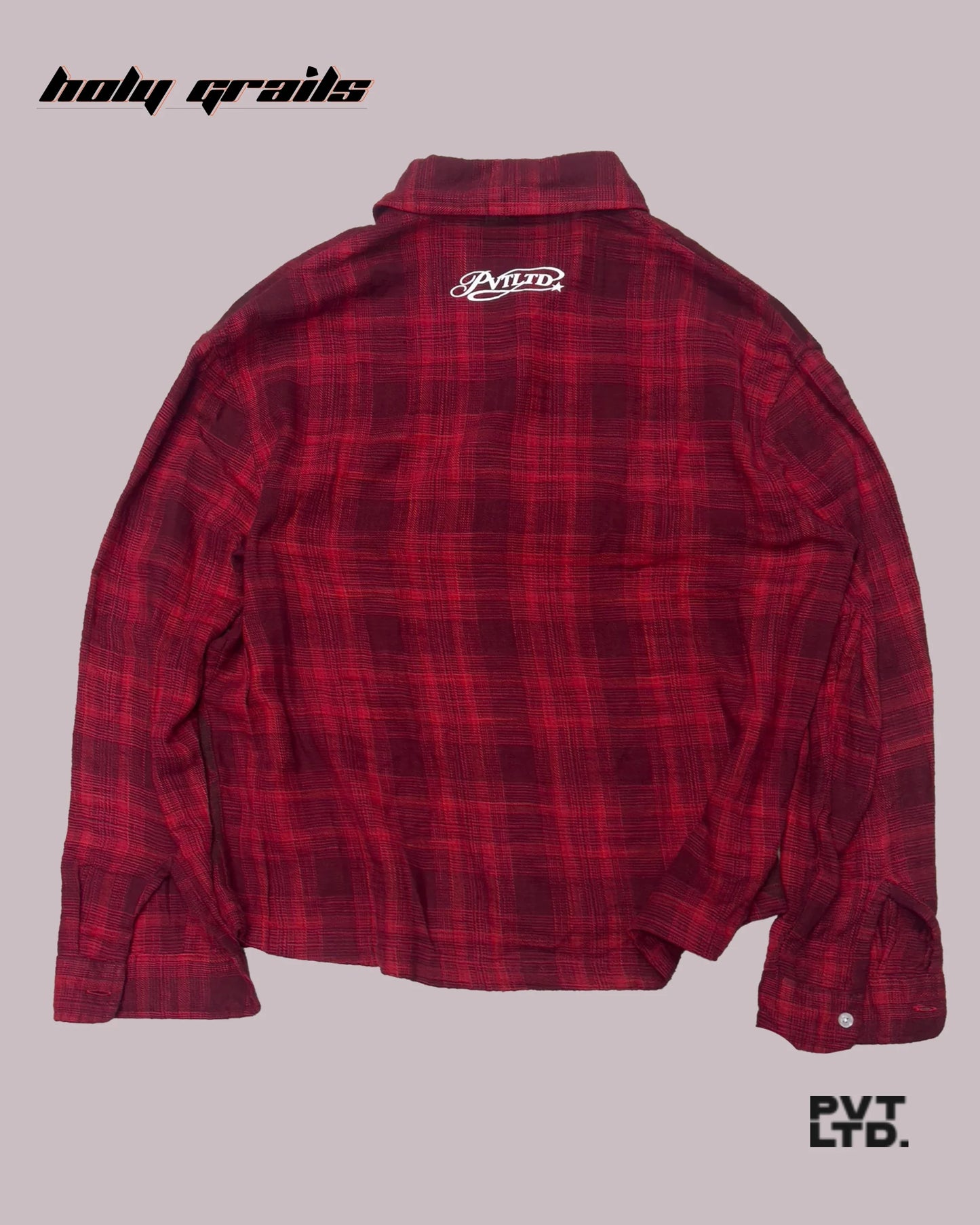 The Butterfly Red Flannel Shirt HG x Pvt Ltd