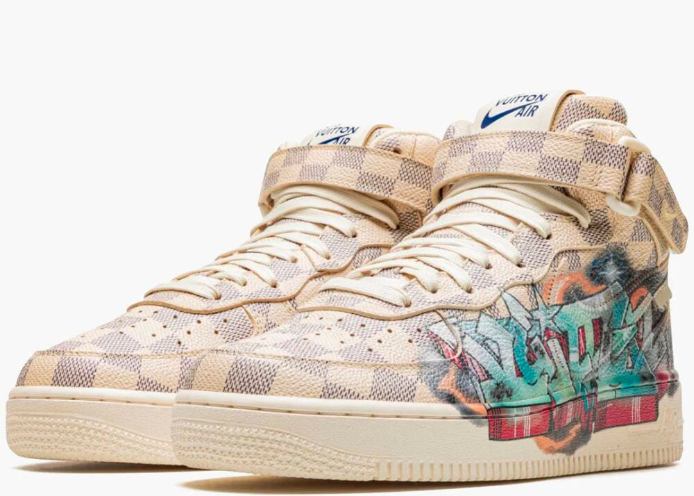 Louis Vuitton x Nike Air Force 1 Mid By Virgil Abloh Graffiti