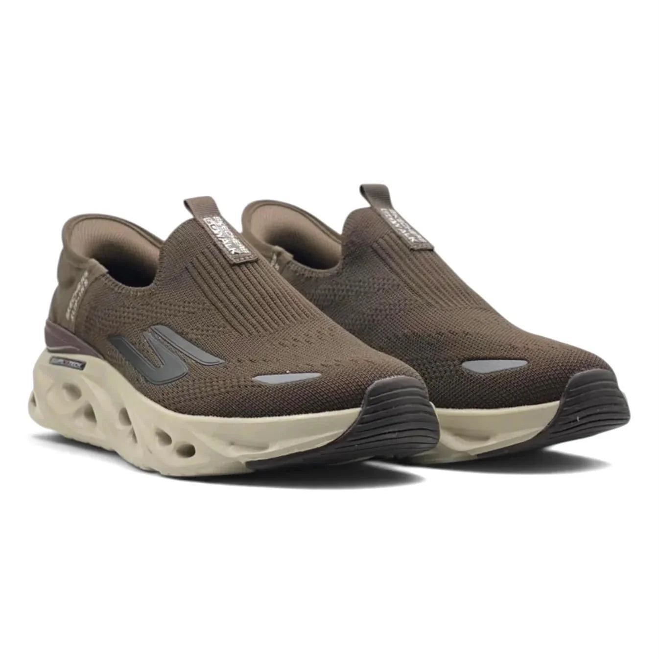SKECHERS HANDS FREE SWIRL X TECH SLIP INN BROWN