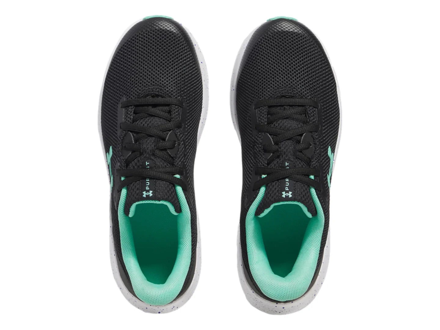 Tenis Under Armour Pursuit 4 Negro y Azul para Niña