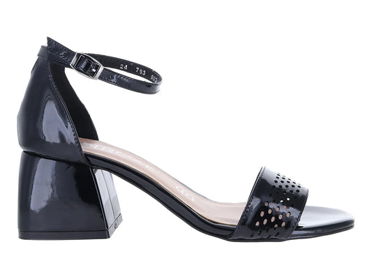 Sandalias ROZE de Charol Negro para Mujer