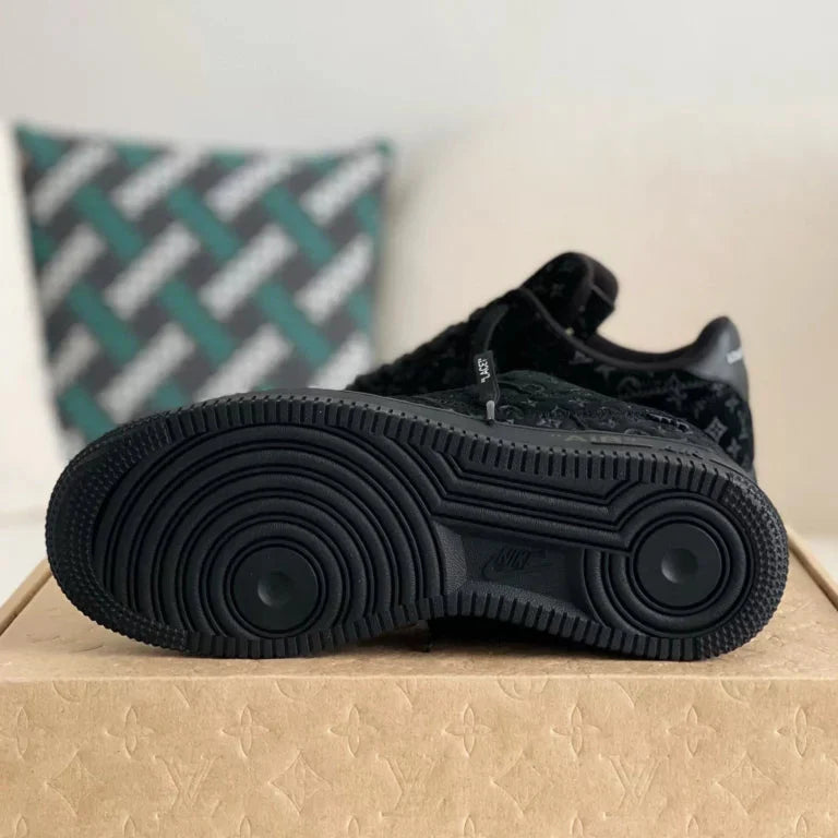 Louis Vuitton x Nike Air Force 1 Low Triple Black
