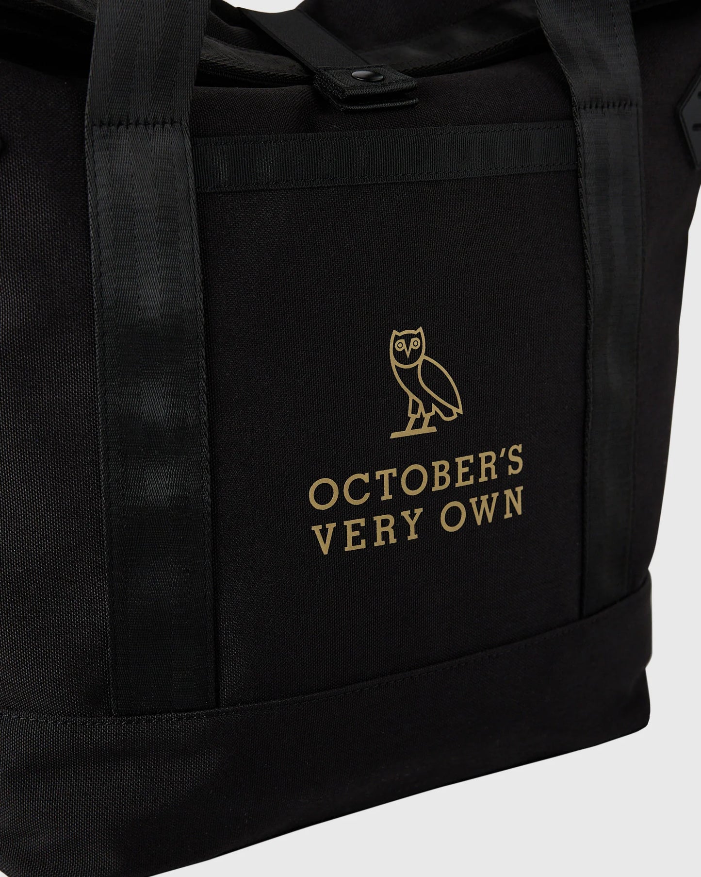 Roll Top Tote Bag Black