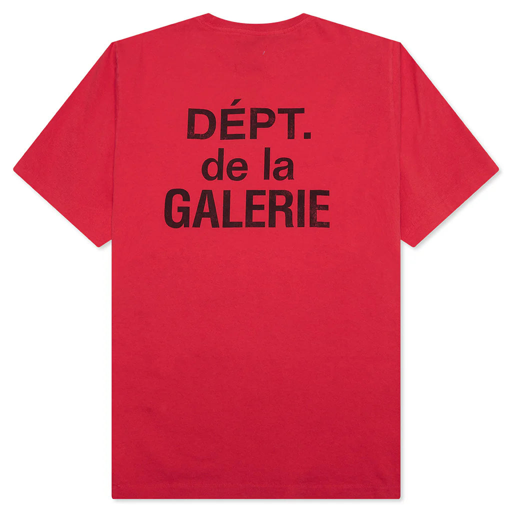 French S S Tee Red