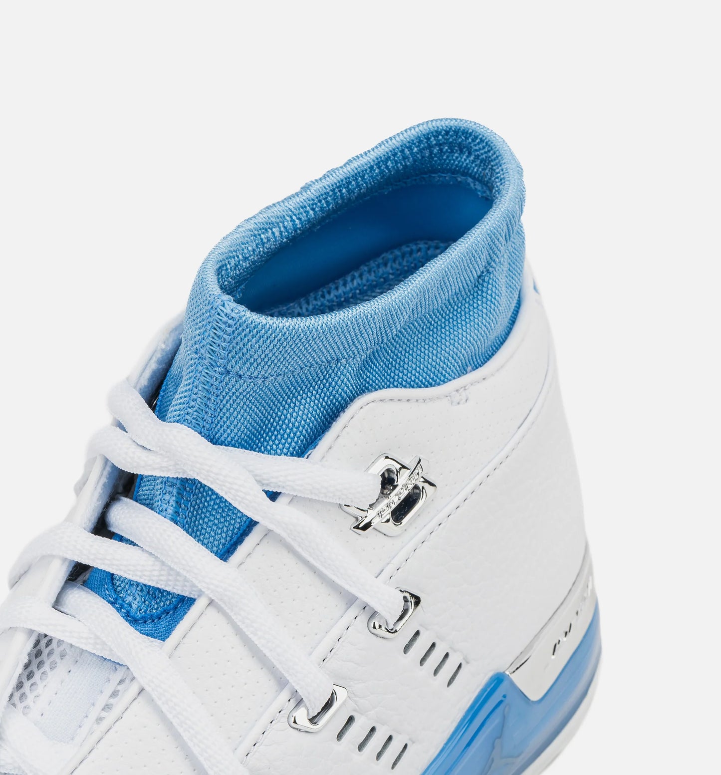 Air Jordan 17 Retro Low University Blue Mens Lifestyle Shoe White University Blue Chrome Black Limit One Per Customer