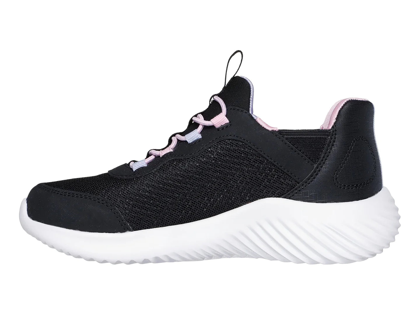 Tenis Skechers Bounder Negro y Blanco para Niña