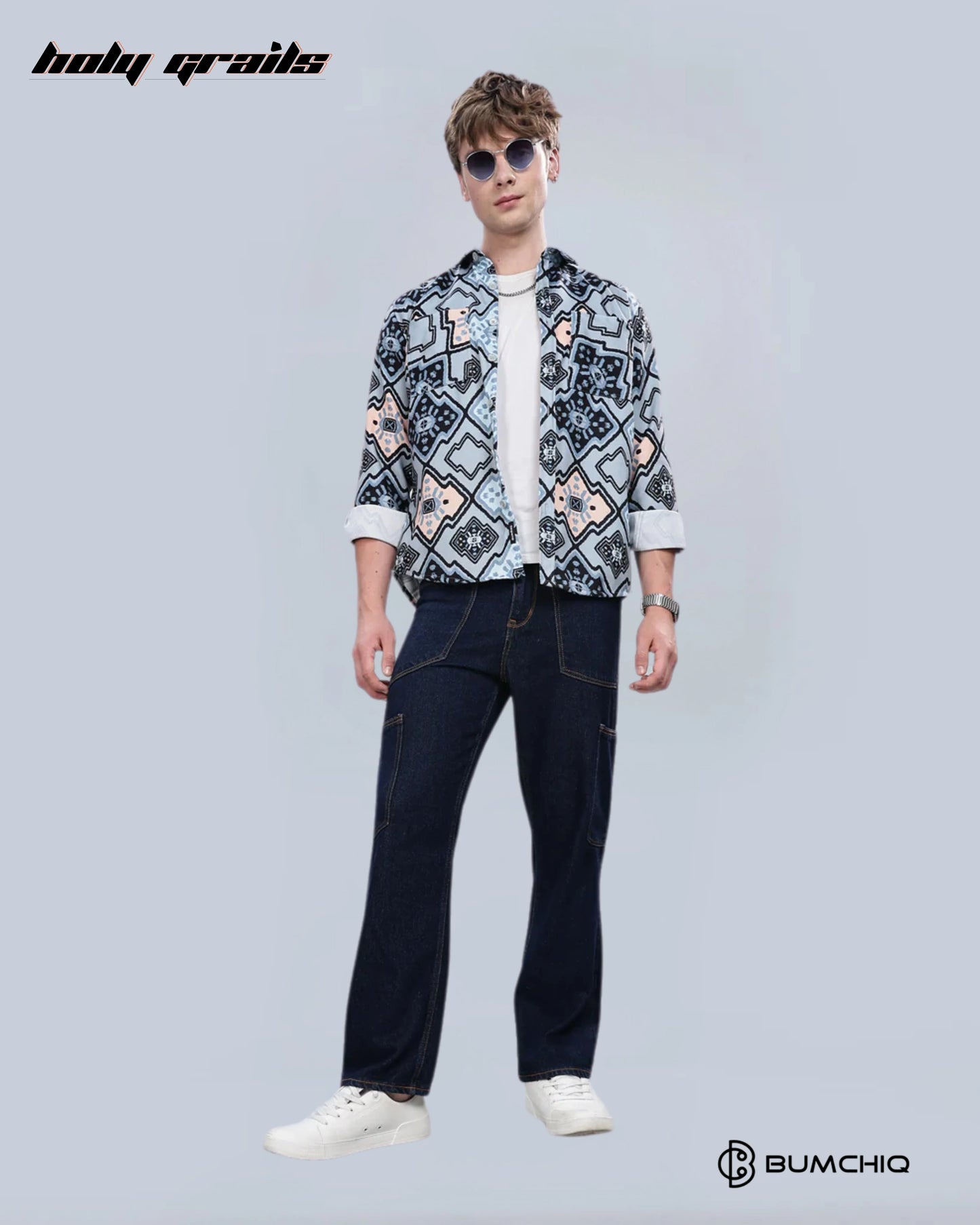 Enigmatic Blue Overshirt HG x Bumchiq