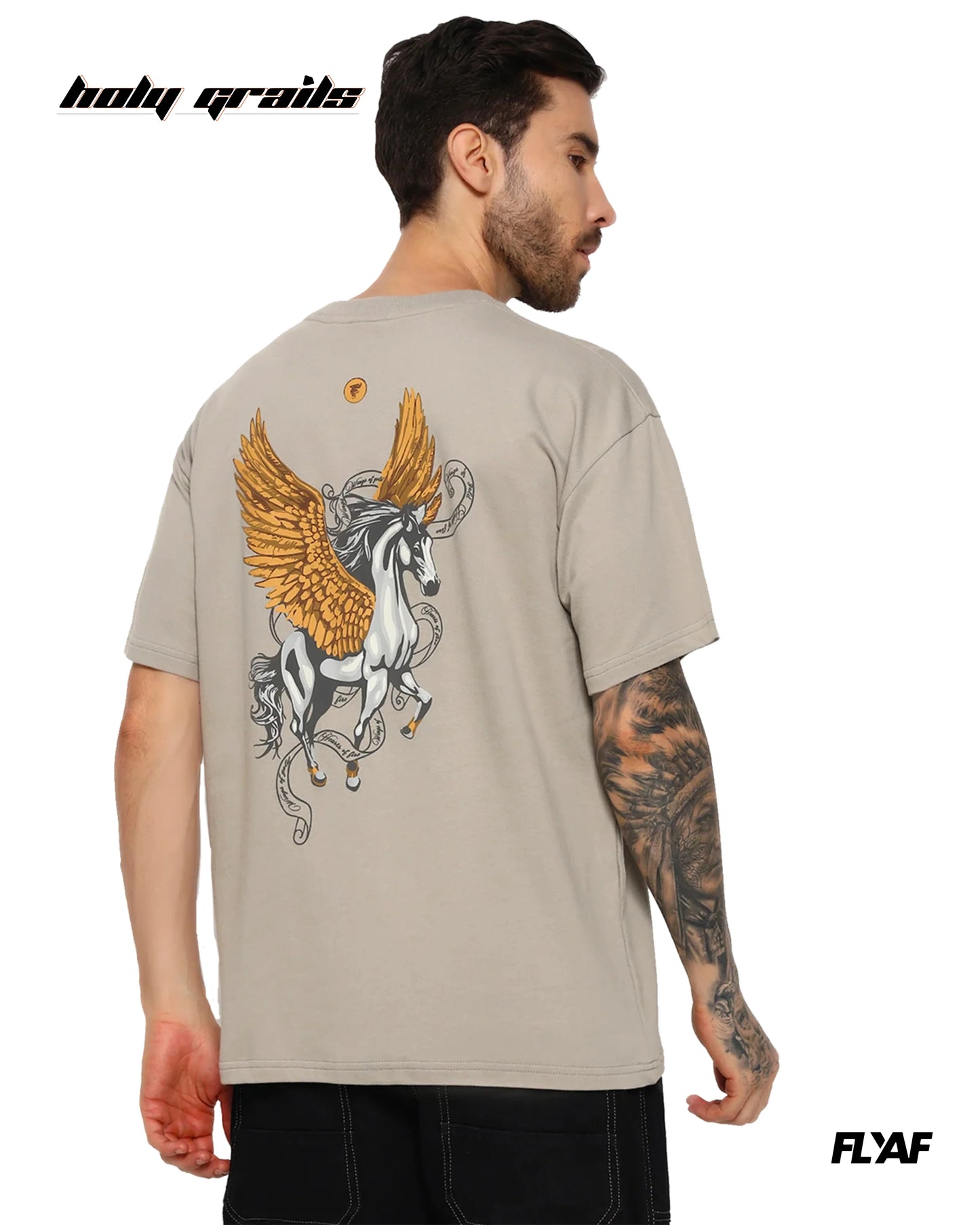 Sky Born Oversize Tee HG x FLYAF