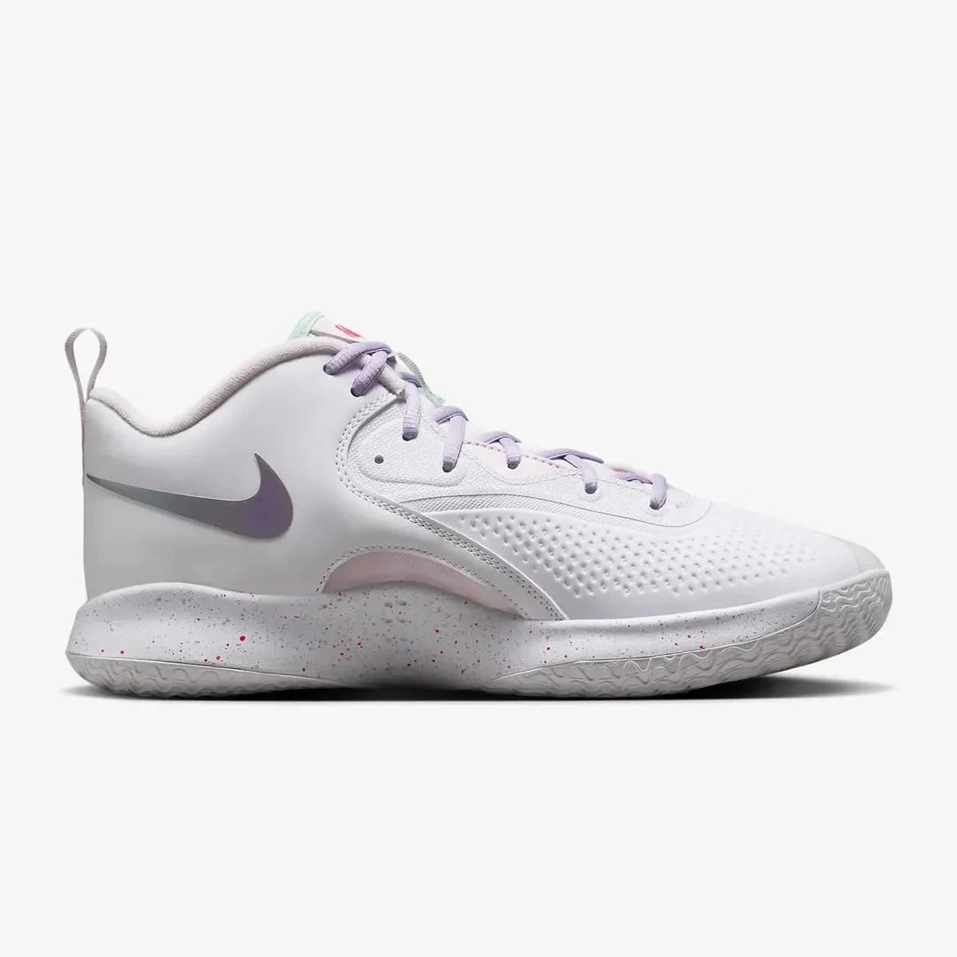 Tênis Nike React HyperSet 2 Vôlei Rosa Branco