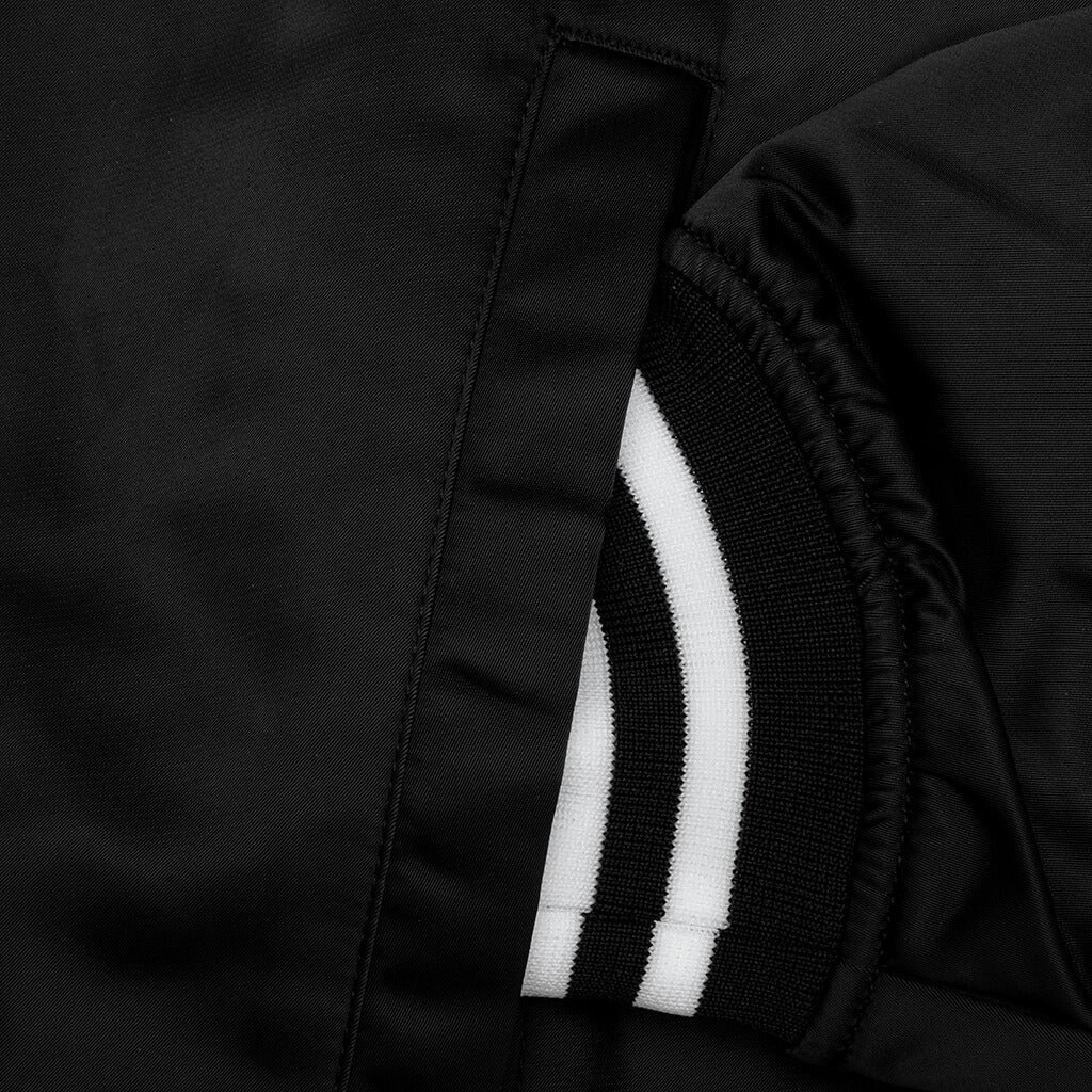 Nylon Stadium Jacket Black