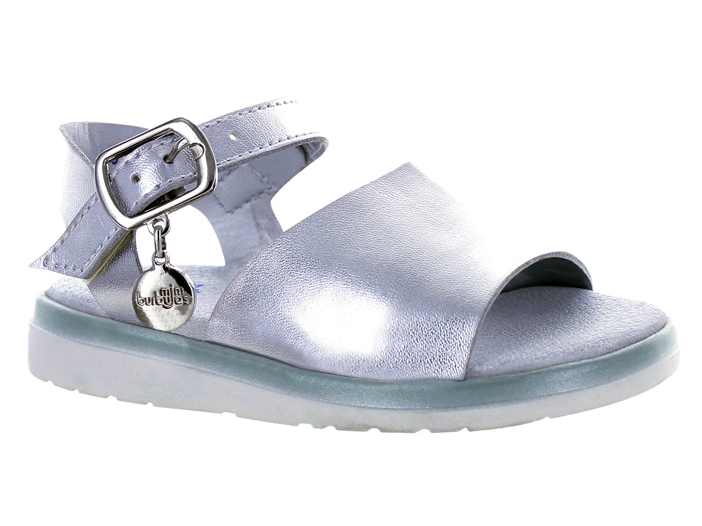 Sandalias Miniburbujas Plata para Niña