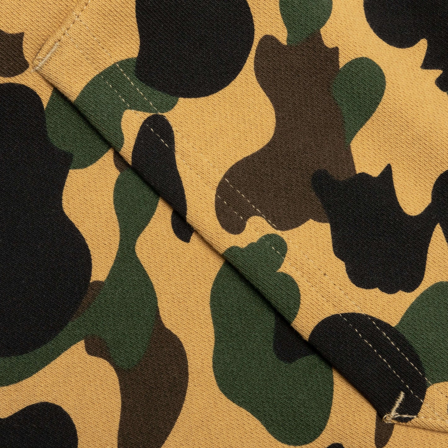 1st Camo Crazy College Full Zip Hoodie Yellow