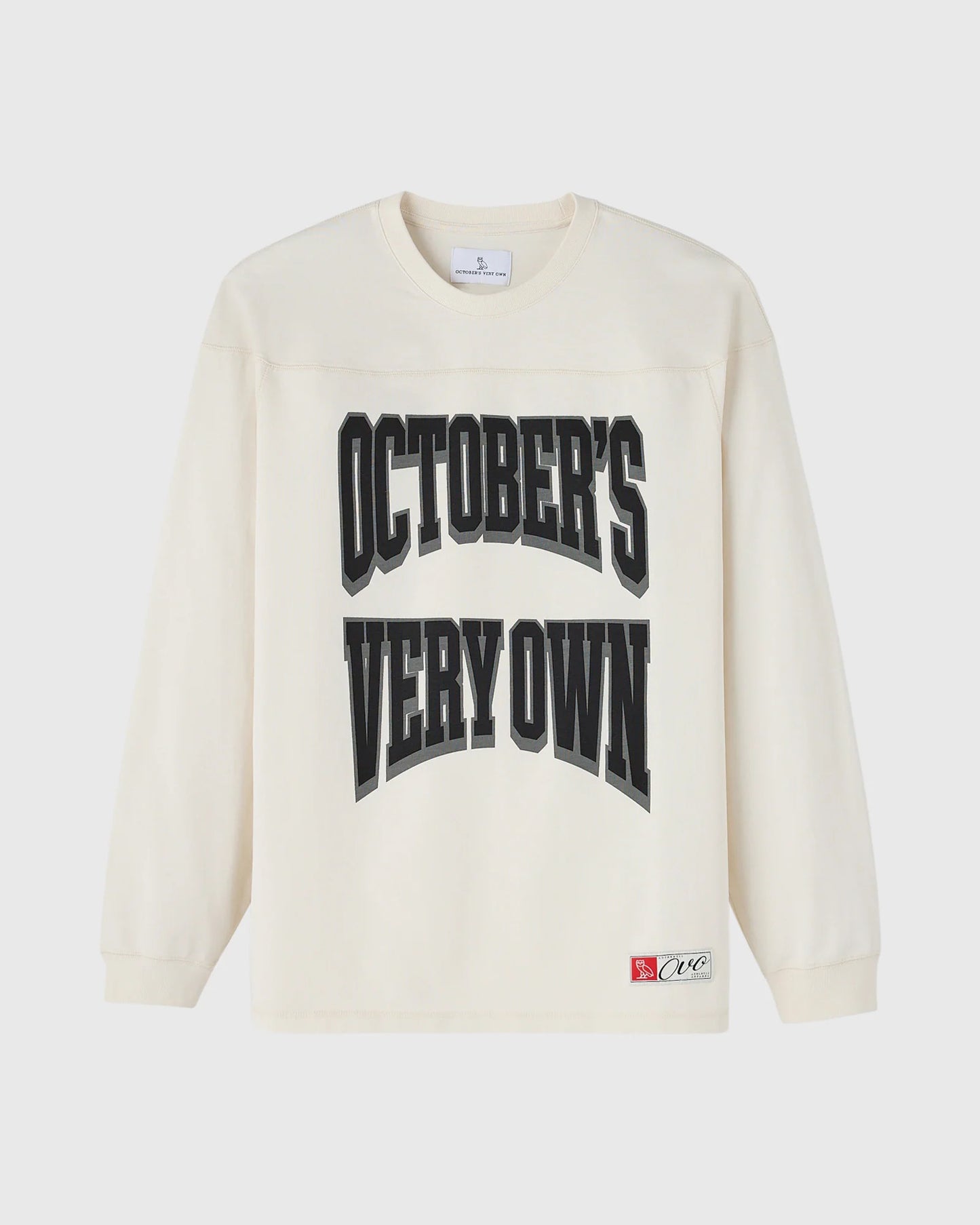 Heritage Long Sleeve Football Tee Cream