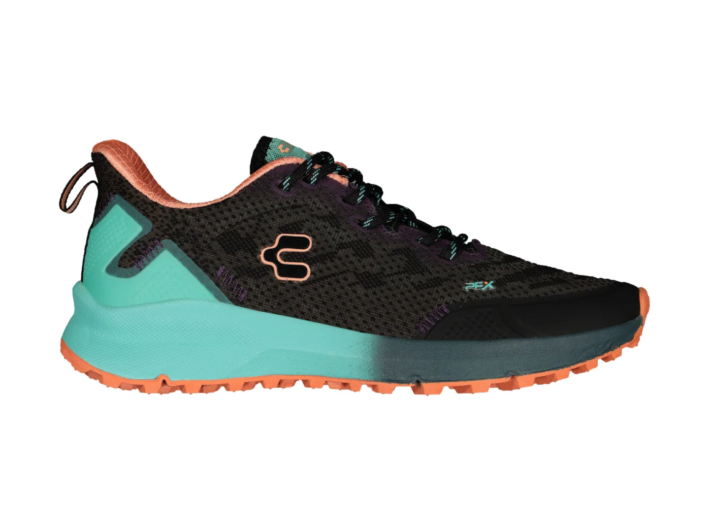 Tenis Charly Negro con Aqua para Mujer