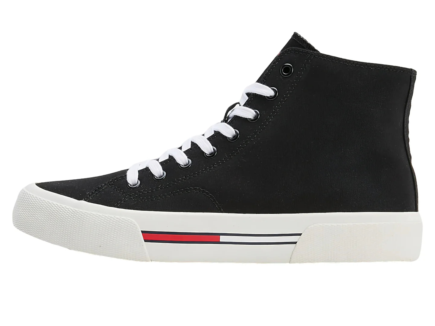 Tenis Tommy Hilfiger Tommy Jeans Mid Canvas Negros para Hombre