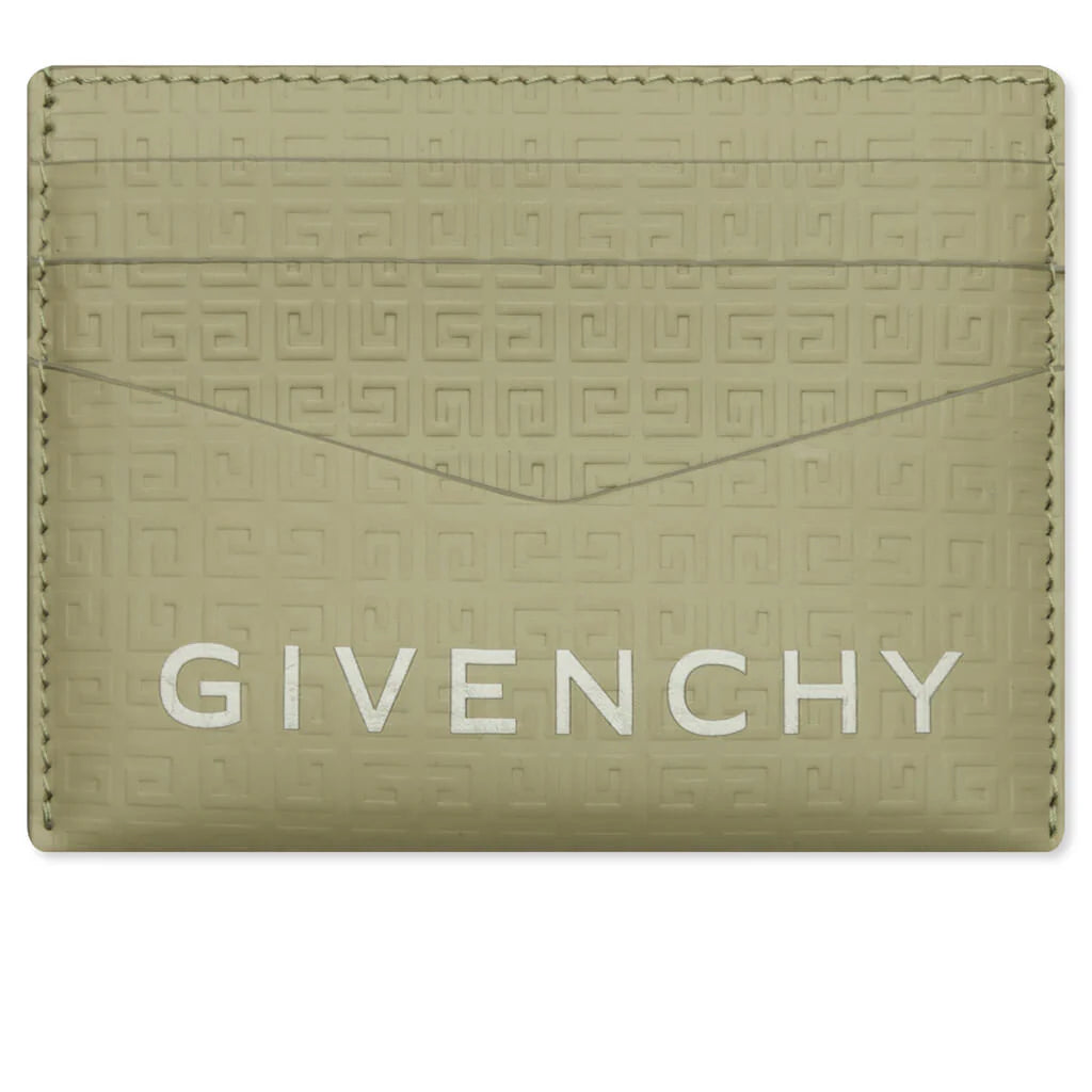 Card Holder in Classic 4G Leather Khaki