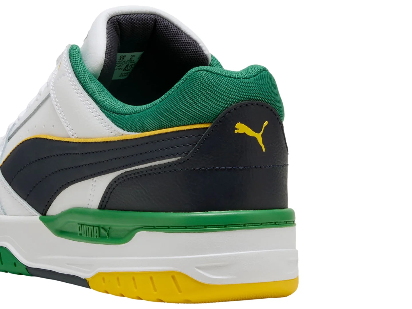 Tenis Puma Rebound Retro Blanco Verde y Azul para Hombre