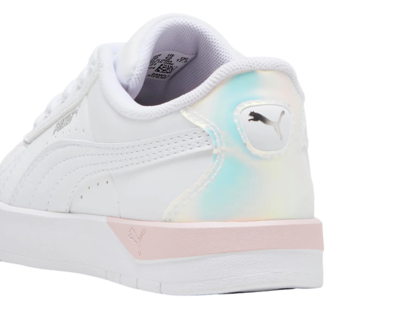 Tenis PUMA Jada Classic Holo 20 Blanco y Malva para Niño