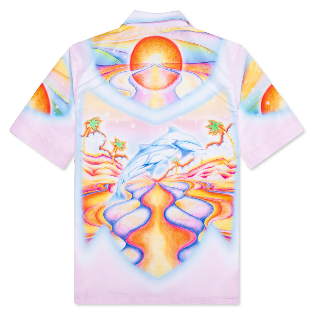 Printed Swim Open Collar Shirt Psychedelic Nirvana