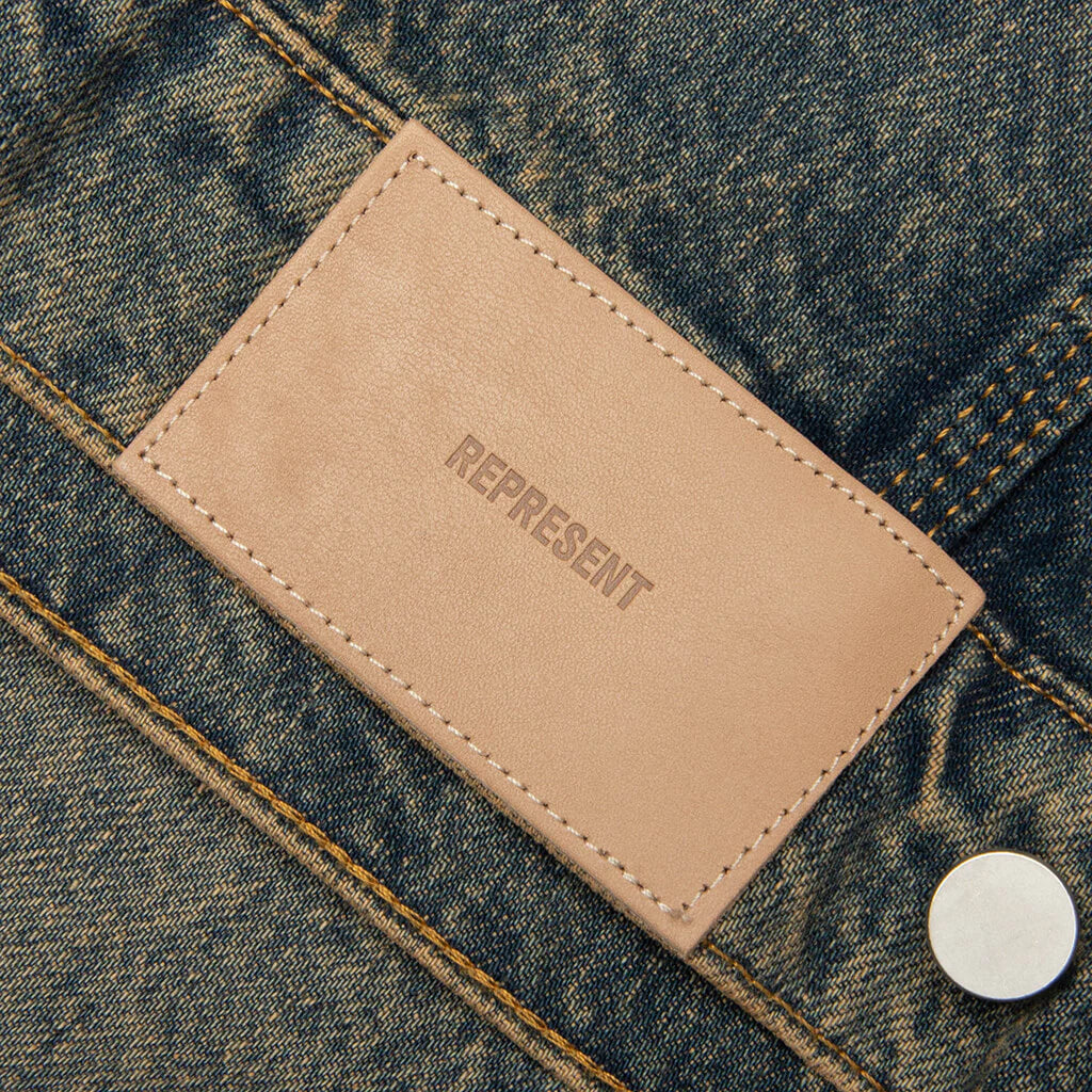 Denim Trucker Blue Cream