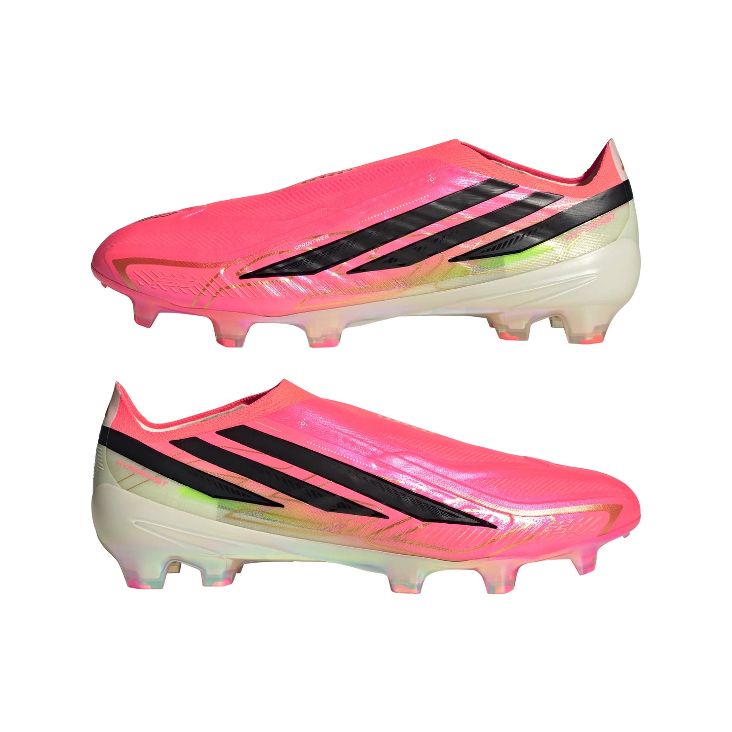 adidas F50 Hyperfast Elite Laceless Firm Ground Mens Soccer Cleats Turquesa Black Gold