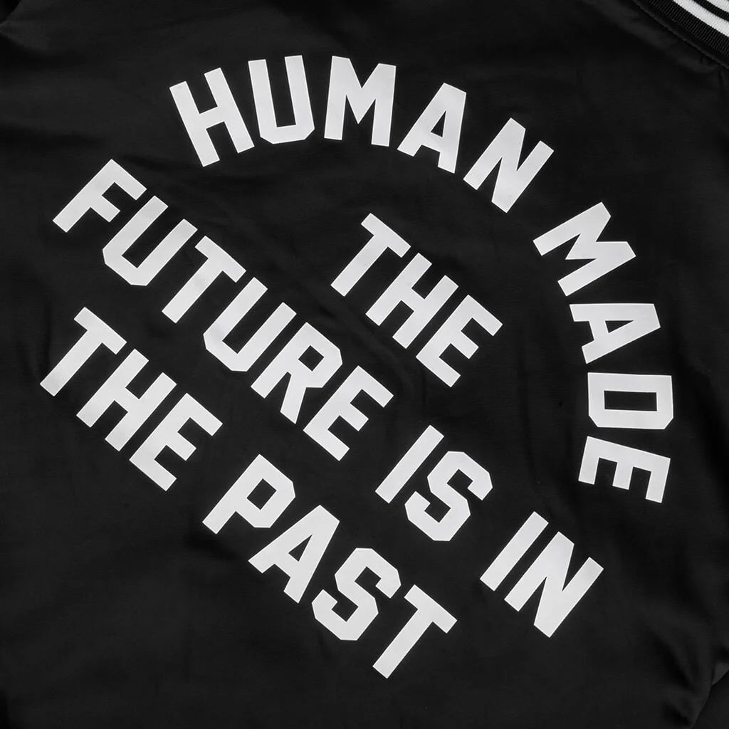 Nylon Stadium Jacket Black