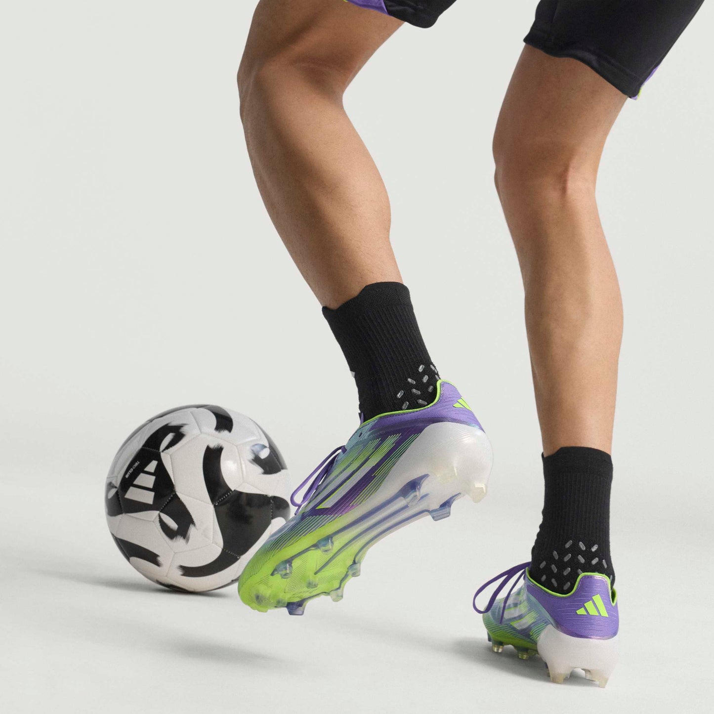 adidas F50 Elite Firm Ground Soccer Cleats Purple White Lemon