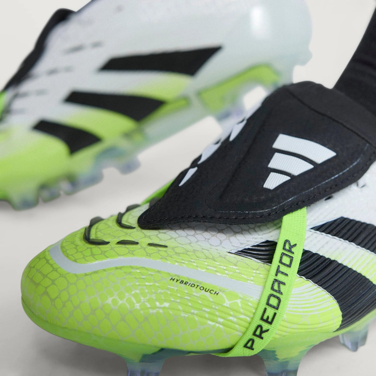 adidas Predator Elite Fold Over Tongue Firm Ground Soccer Cleats Cloud White Black Lucid Lemon