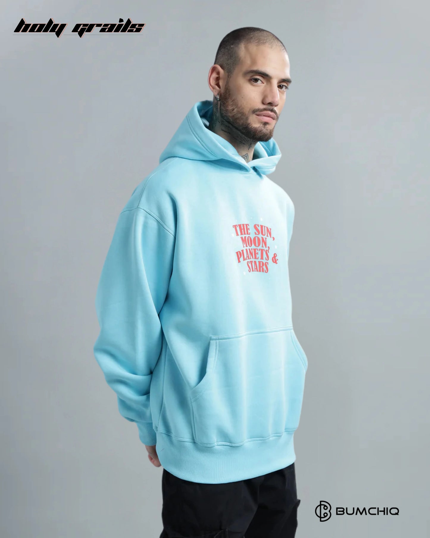 Cosmic Light Blue Hoodie HG x Bumchiq