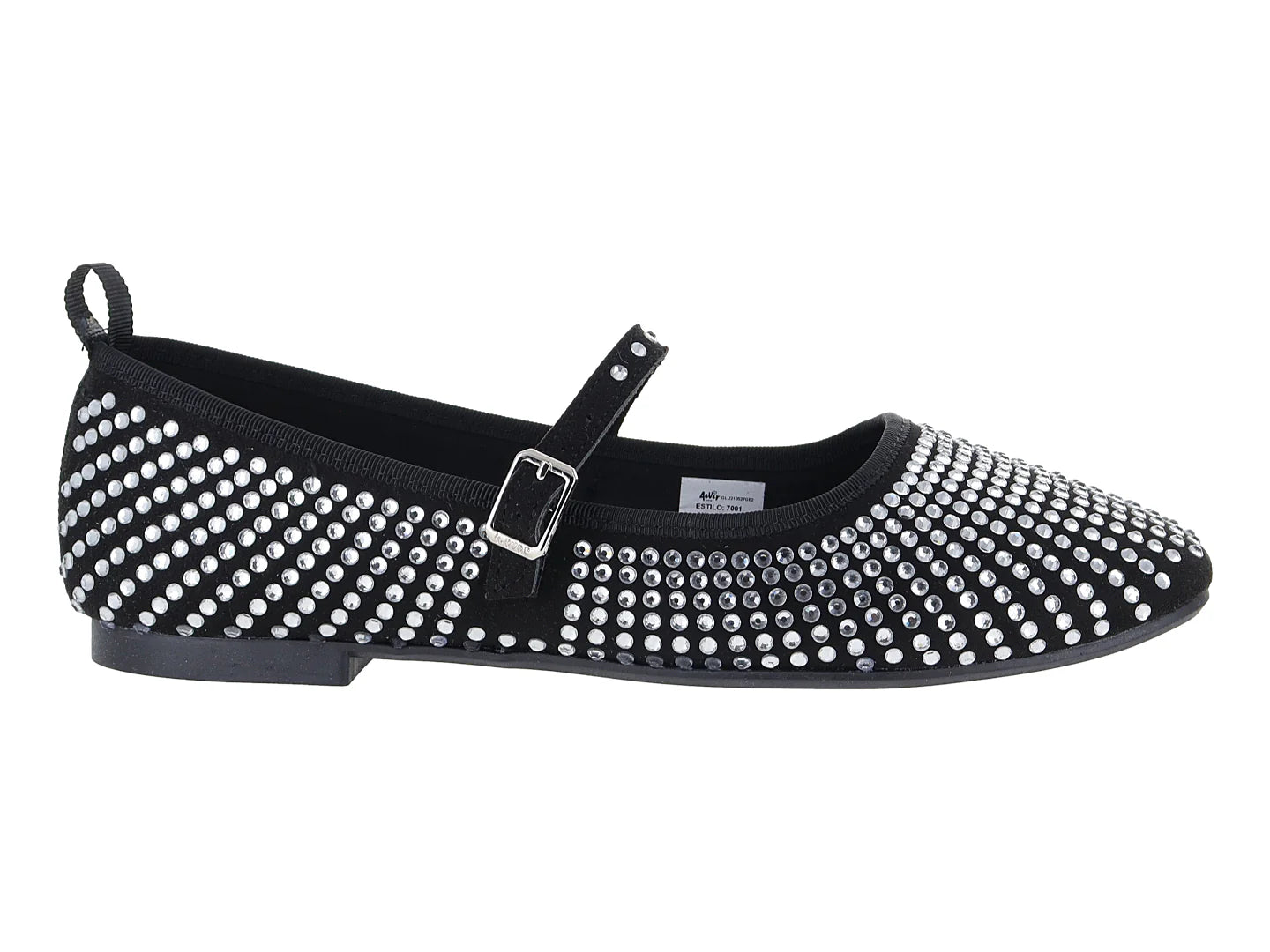 Flats Luna Rosa Negro para Mujer