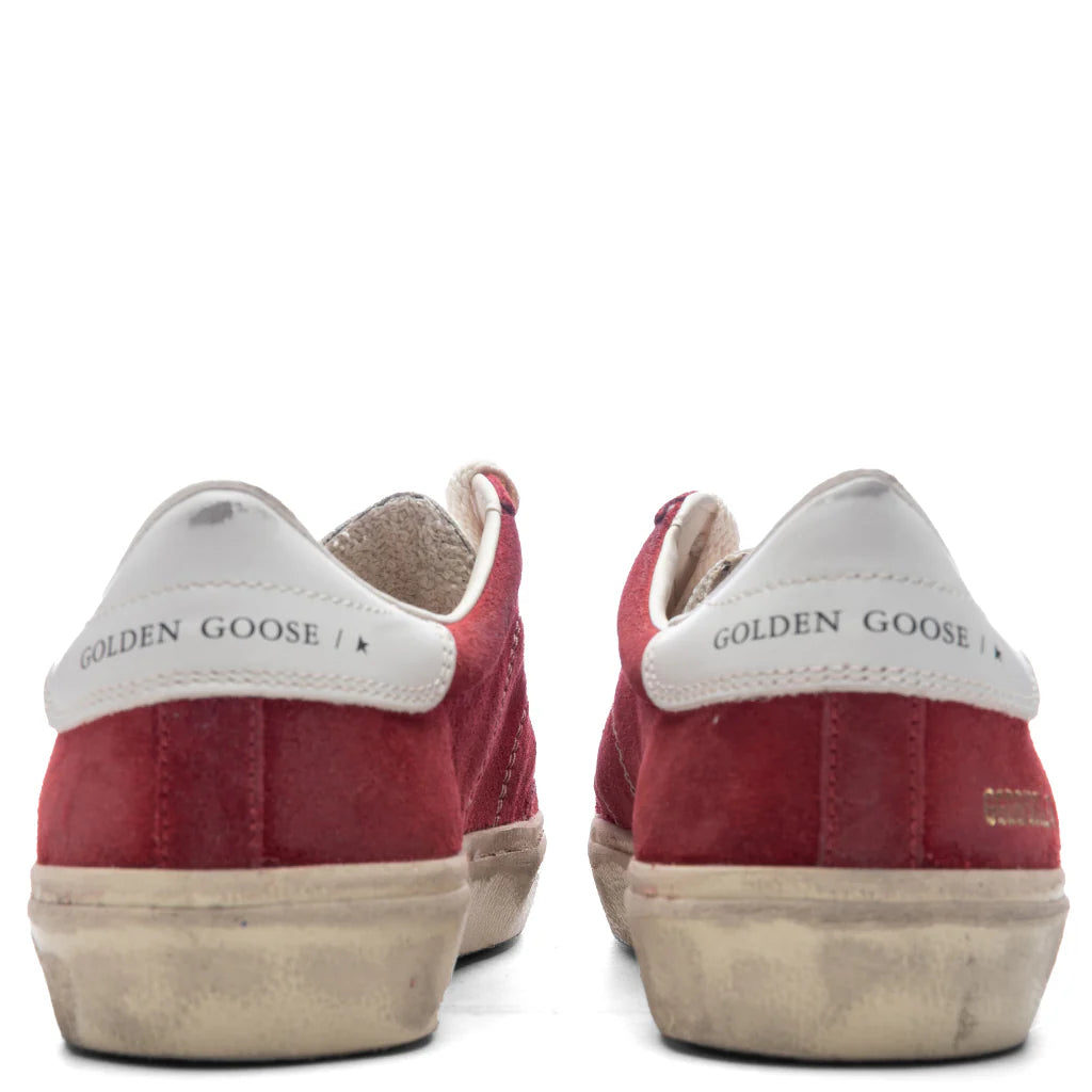 Womens Soul Star Suede Sneaker Dark Red Milk