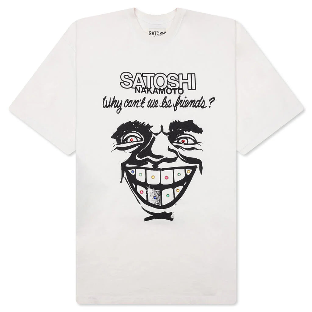 Why Cant We Be Friends Tee White