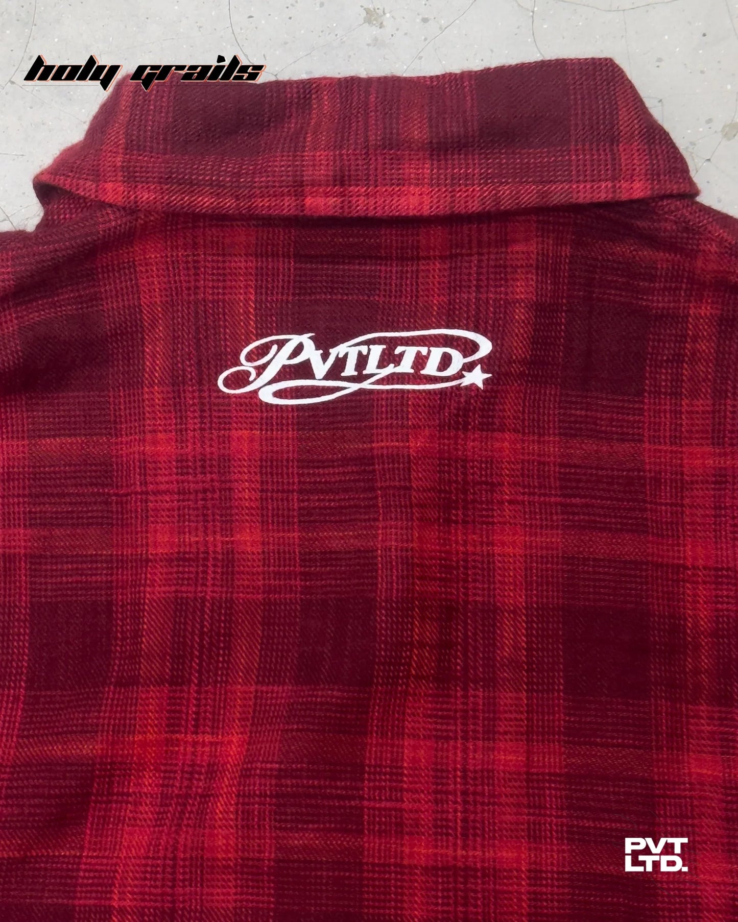 The Butterfly Red Flannel Shirt HG x Pvt Ltd