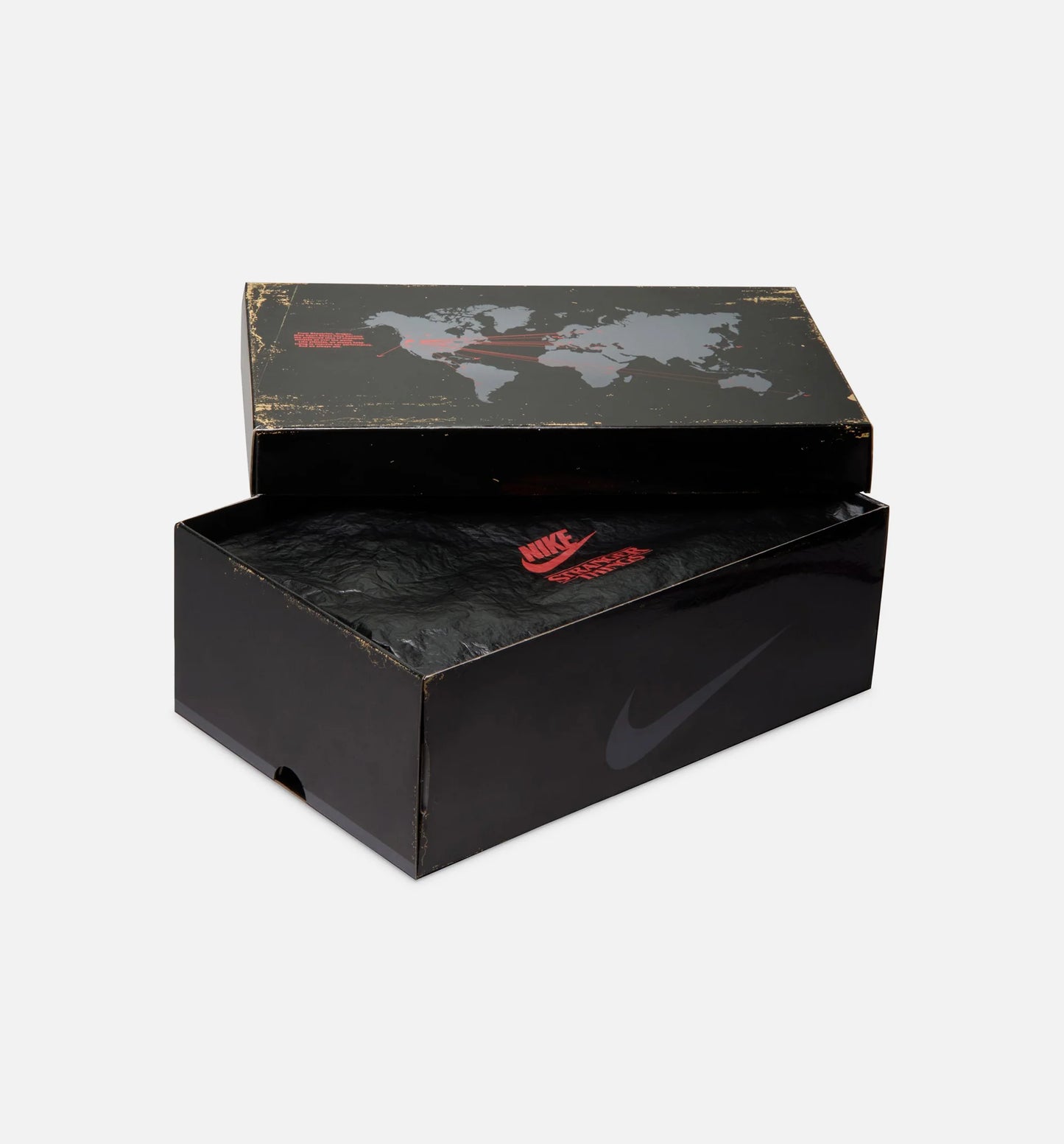 Air Foamposite One x Stranger Things Vecna Mens Lifestyle Shoe Black Bright Crimson Off Noir