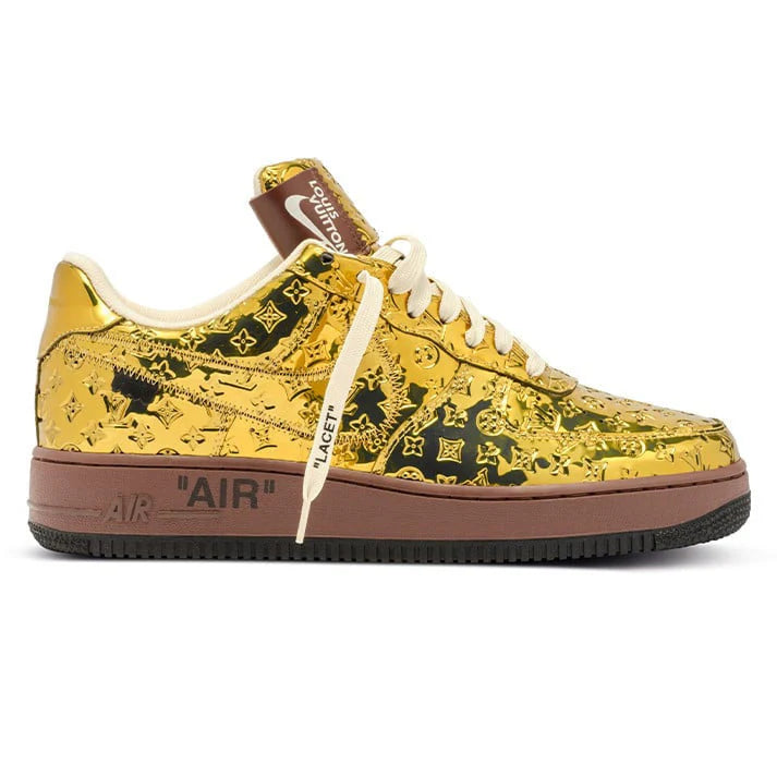Louis Vuitton x Nike Air Force 1 Low Gold