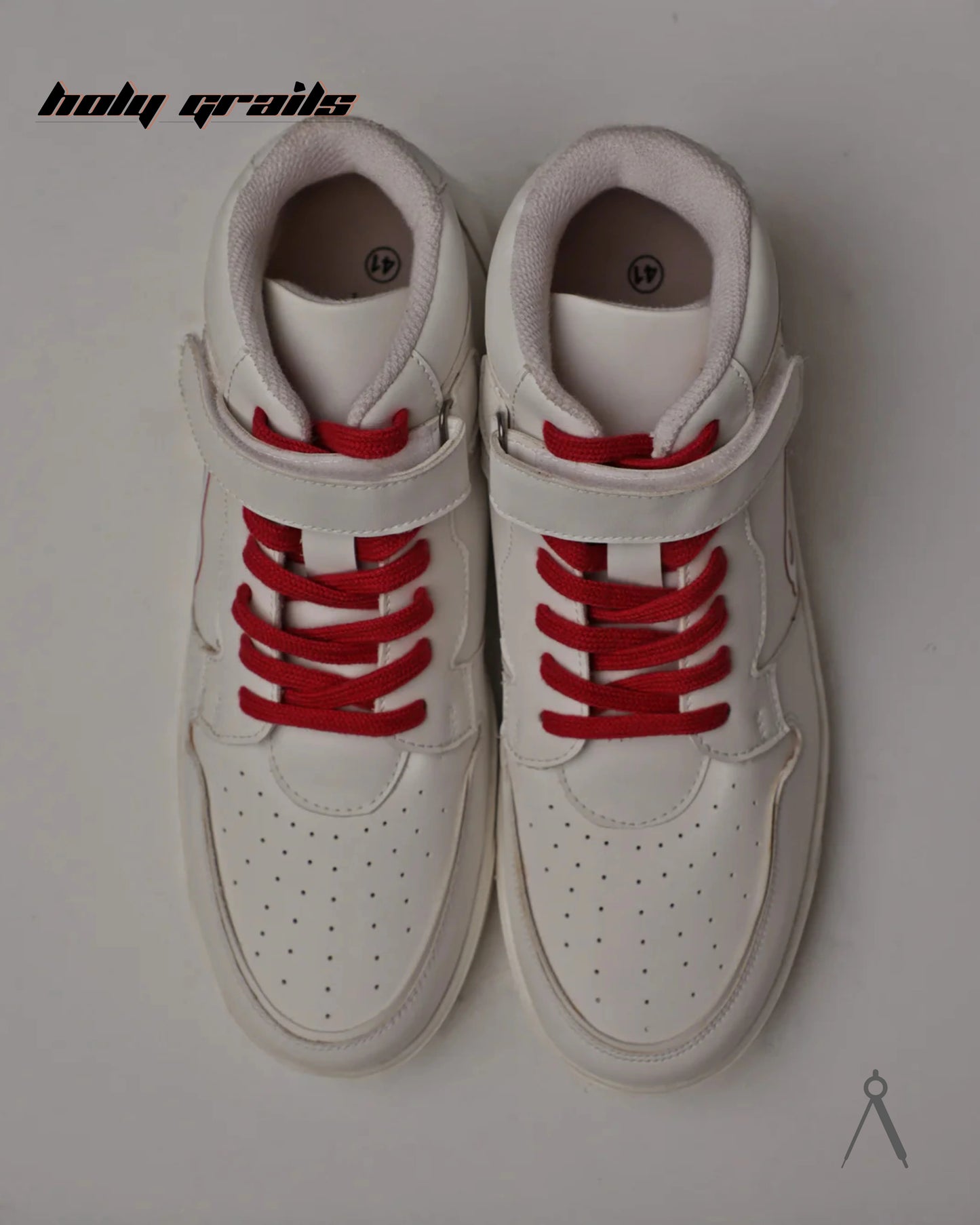 Vector White Red Accent High Sneakers HG x Cos Tan