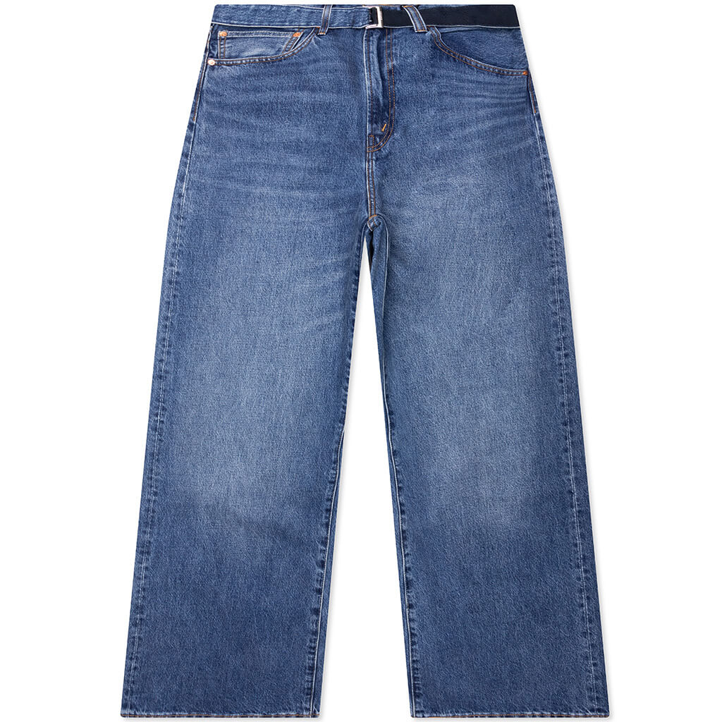 Sacai x Levis Wide Leg Denim Pants Blue