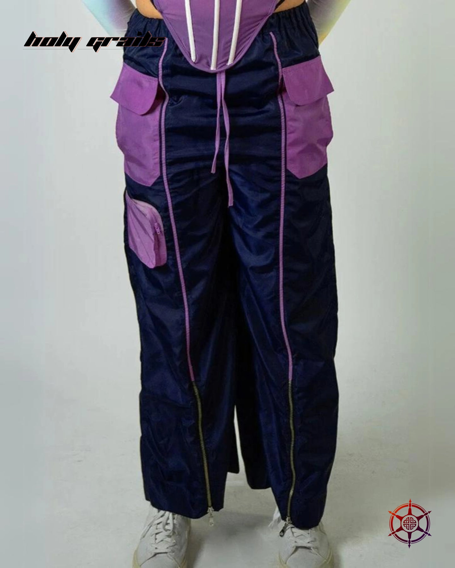 Marine Plum Volume Pants HG x Duskin