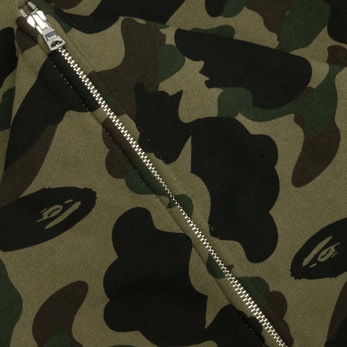1st Camo Crazy College Full Zip Hoodie Green