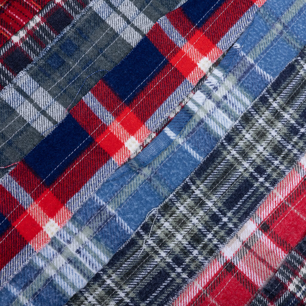 Ribbon Wide Flannel Shirt Assorted