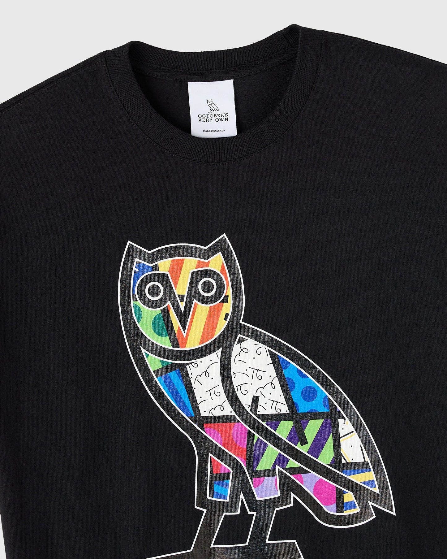Britto Owl Tee Black