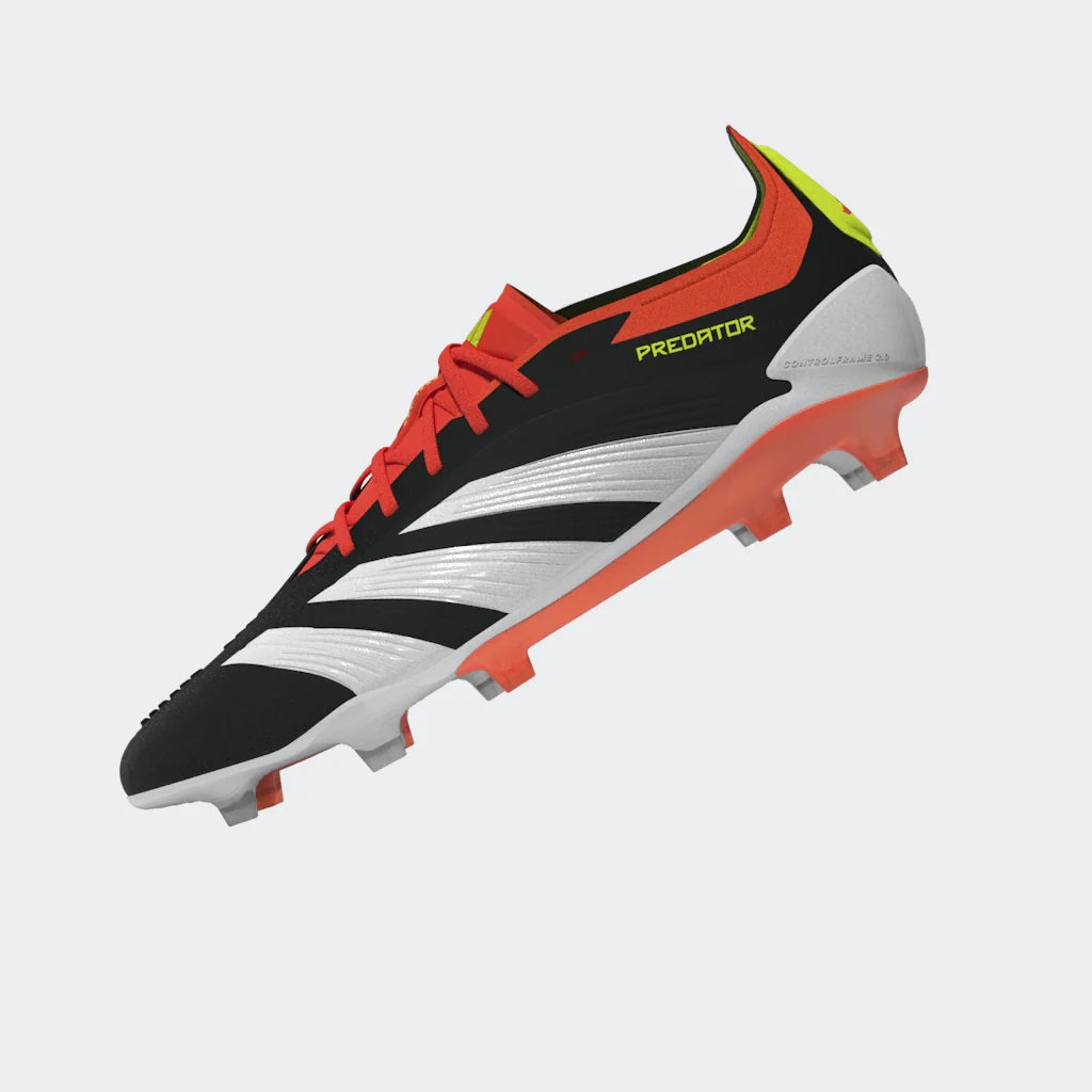 adidas Predator Elite FG Mens Firm Ground Soccer Cleats Black White Solar Red